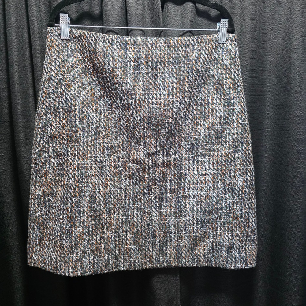 Ann Taylor Factory Tweed Mini Skirt Multi Color‎ A-Line Size 10 Career Workwear